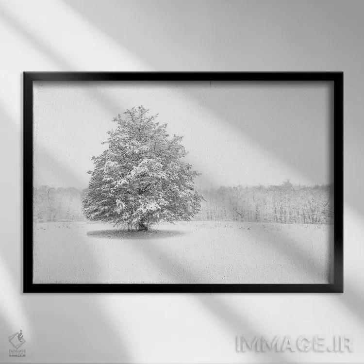 تابلو استوار ایستاده اثر دیوید گارباورر - نمای قابدار مشکی