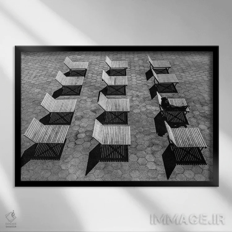 تابلو سیزده (یک دوجین نانوایی) اثر دیوید گارباورر - نمای قابدار مشکی
