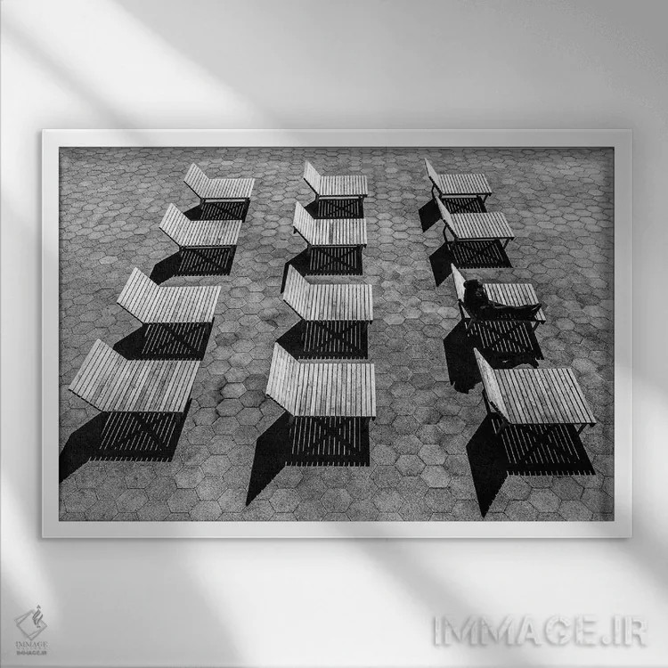 تابلو سیزده (یک دوجین نانوایی) اثر دیوید گارباورر - نمای قابدار سفید