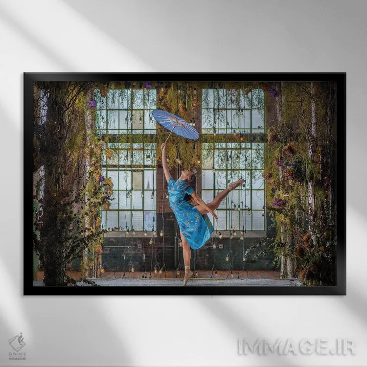 تابلو رقاص شادی اثر دیوید گارباورر - نمای قابدار مشکی