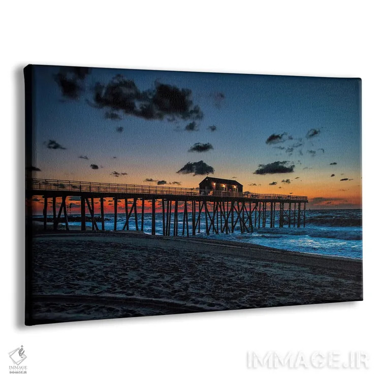 تابلو ساحل بلمار اثر دیوید گارباورر - نمای پرسپکتیو محصول