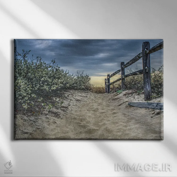 تابلو مسیر ساحلی اثر دیوید گارباورر - نمای روبهرو روی دیوار