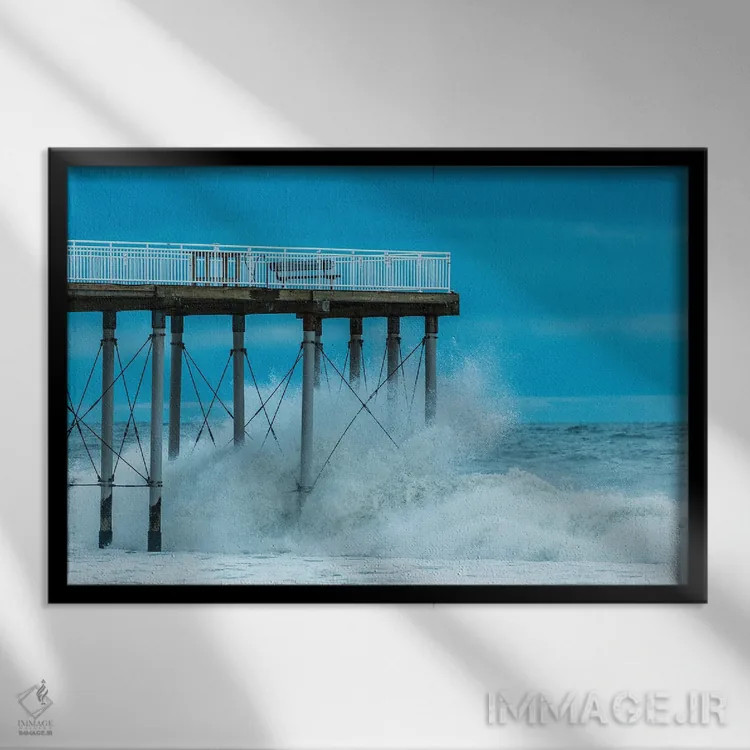 تابلو برخلاف جریان ۲ اثر دیوید گارباورر - نمای قابدار مشکی