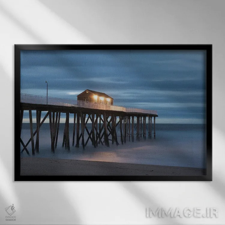 تابلو صبح بلمار اثر دیوید گارباورر - نمای قابدار مشکی