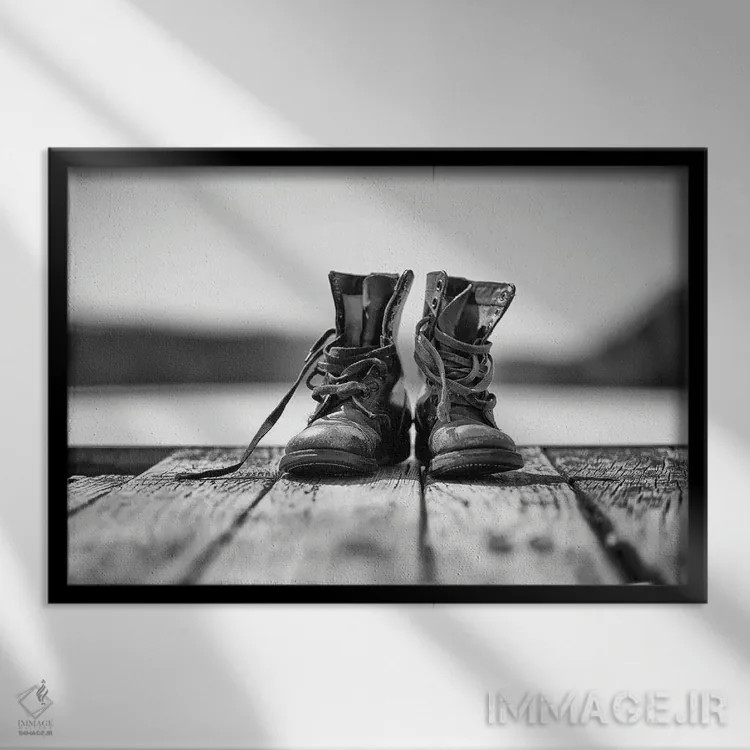 تابلو جاهایی برای رفتن اثر دیوید گارباورر - نمای قابدار مشکی