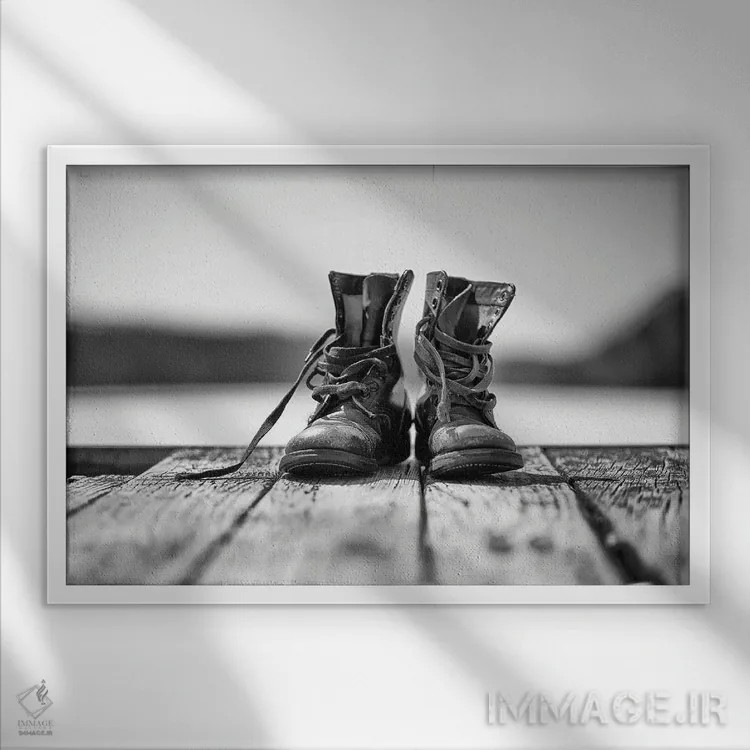 تابلو جاهایی برای رفتن اثر دیوید گارباورر - نمای قابدار سفید