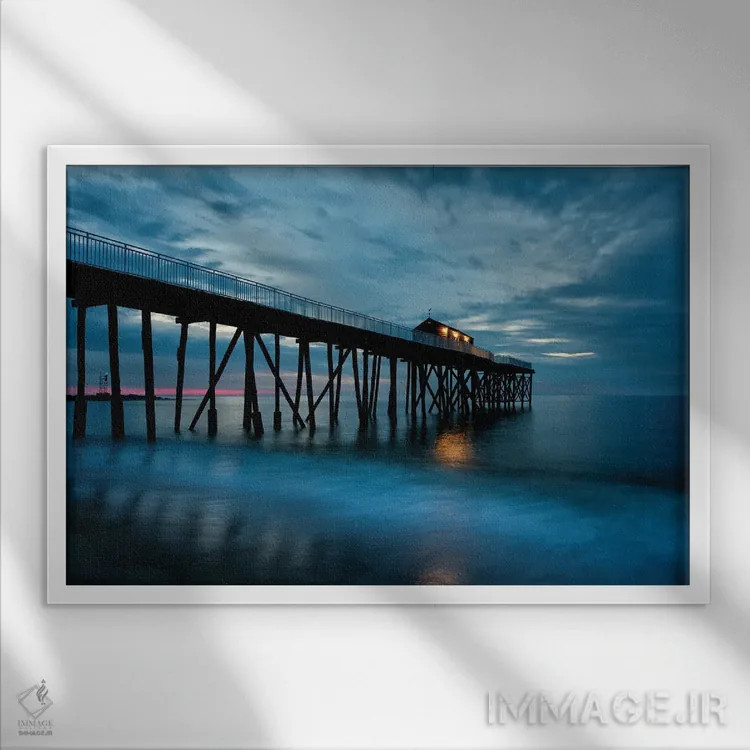 تابلو بلمار، نیوجرسی اثر دیوید گارباورر - نمای قابدار سفید