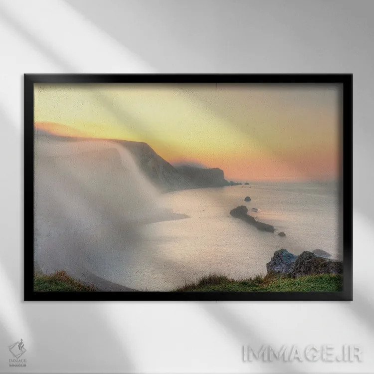 تابلو مه فروزان اثر دیوید گارباورر - نمای قابدار مشکی