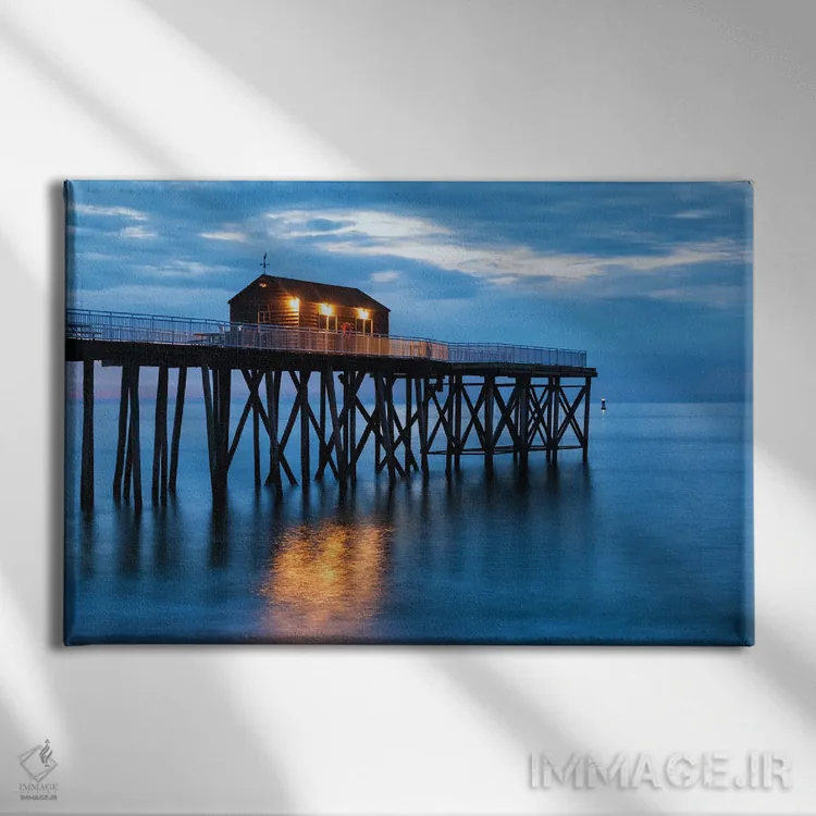 تابلو ساحل جرزی (انگلستان) اثر دیوید گارباورر - نمای روبهرو روی دیوار