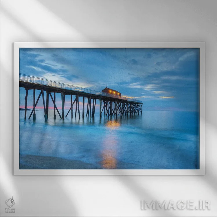 تابلو صبح جرزی (انگلستان) اثر دیوید گارباورر - نمای قابدار سفید