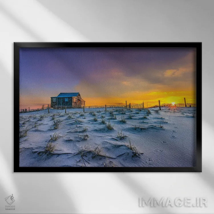 تابلو طلوع داوران اثر دیوید گارباورر - نمای قابدار مشکی