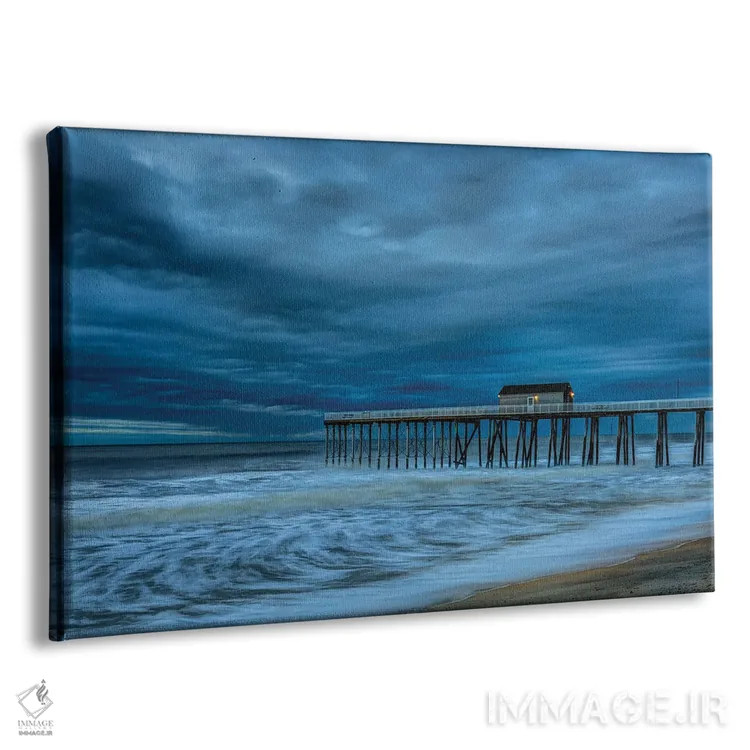 تابلو اسکلهٔ طوفانی اثر دیوید گارباورر - نمای پرسپکتیو محصول