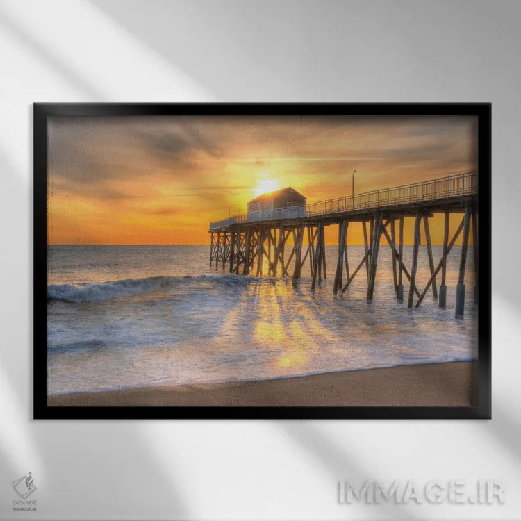 تابلو صبح کامل اثر دیوید گارباورر - نمای قابدار مشکی