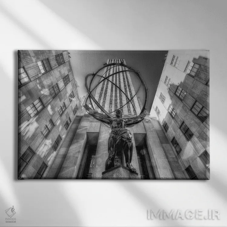 تابلو اطلس اثر دیوید گارباورر - نمای روبهرو روی دیوار