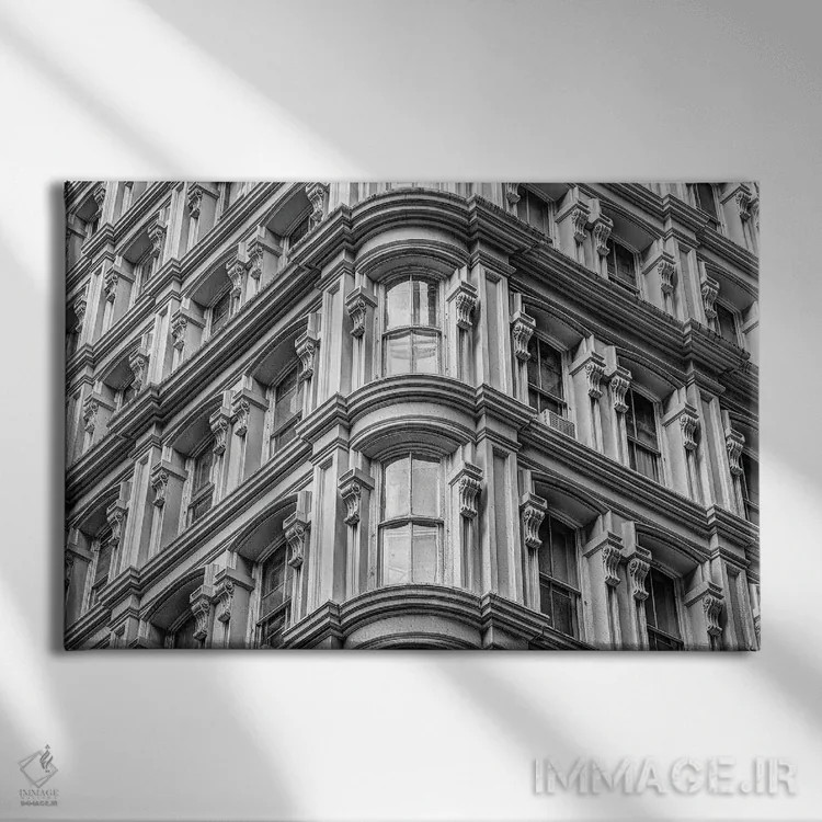 تابلو زاویهها اثر دیوید گارباورر - نمای روبهرو روی دیوار