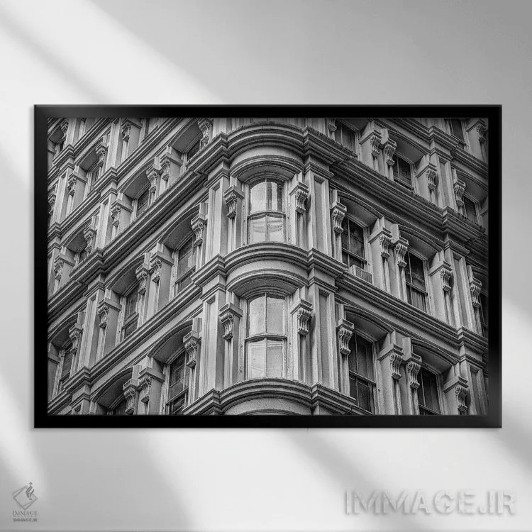 تابلو زاویهها اثر دیوید گارباورر - نمای قابدار مشکی