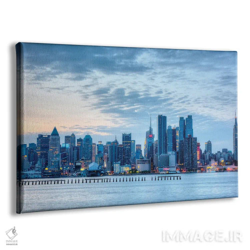 تابلو شهر آبی اثر دیوید گارباورر - نمای پرسپکتیو محصول