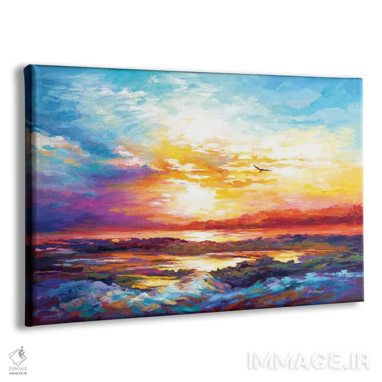 تابلو غروب در کورسیکا (جزیره فرانسه) اثر لئون دوونیس - نمای پرسپکتیو محصول