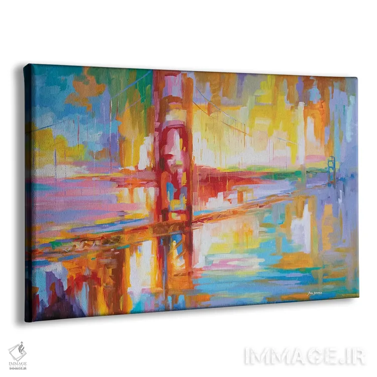 تابلو پل گلدن گیت اثر لئون دوونیس - نمای پرسپکتیو محصول