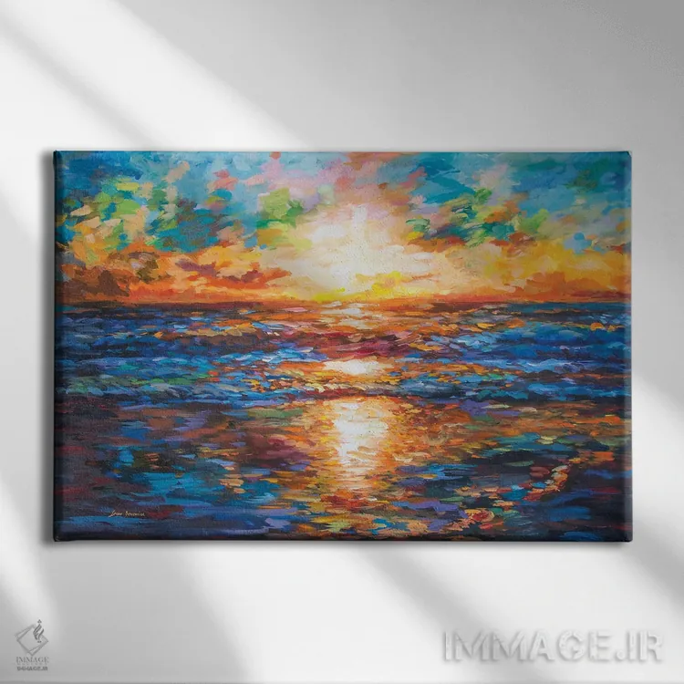 تابلو دریای احساسات اثر لئون دوونیس - نمای روبهرو روی دیوار