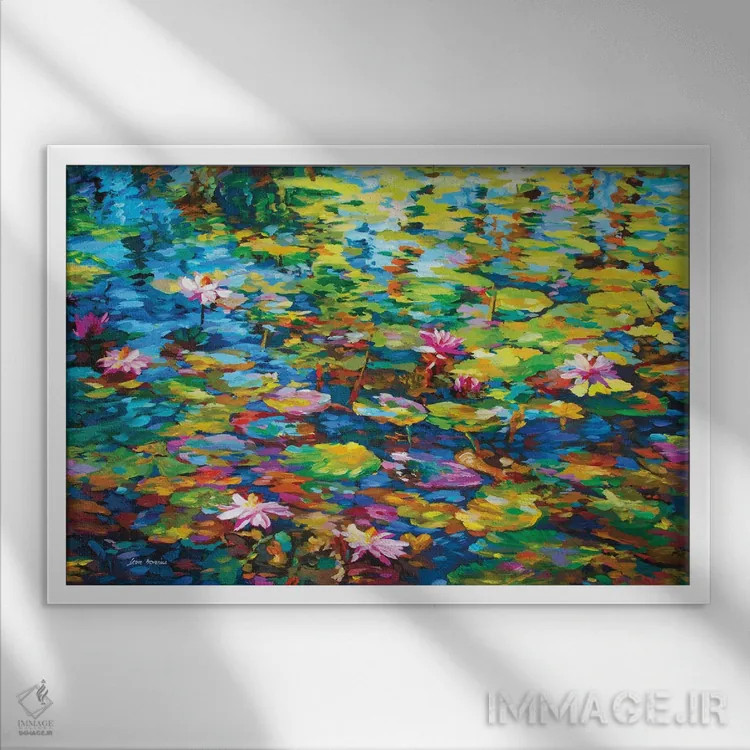 تابلو انرژی، رایحه و رنگ اثر لئون دوونیس - نمای قابدار سفید