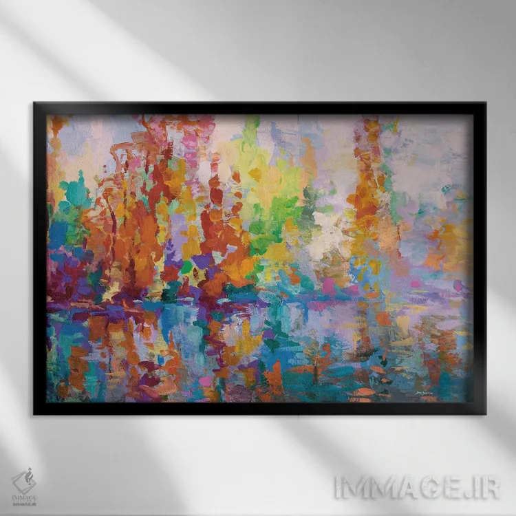 تابلو امکانات بینهایت اثر لئون دوونیس - نمای قابدار مشکی