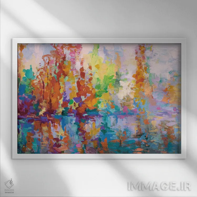 تابلو امکانات بینهایت اثر لئون دوونیس - نمای قابدار سفید