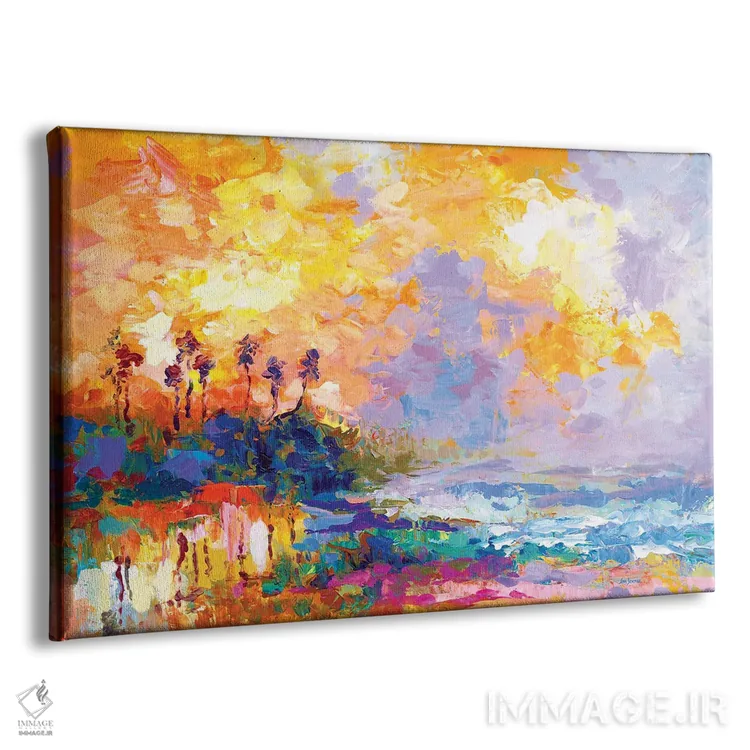 تابلو ساحل کارائیب اثر لئون دوونیس - نمای پرسپکتیو محصول