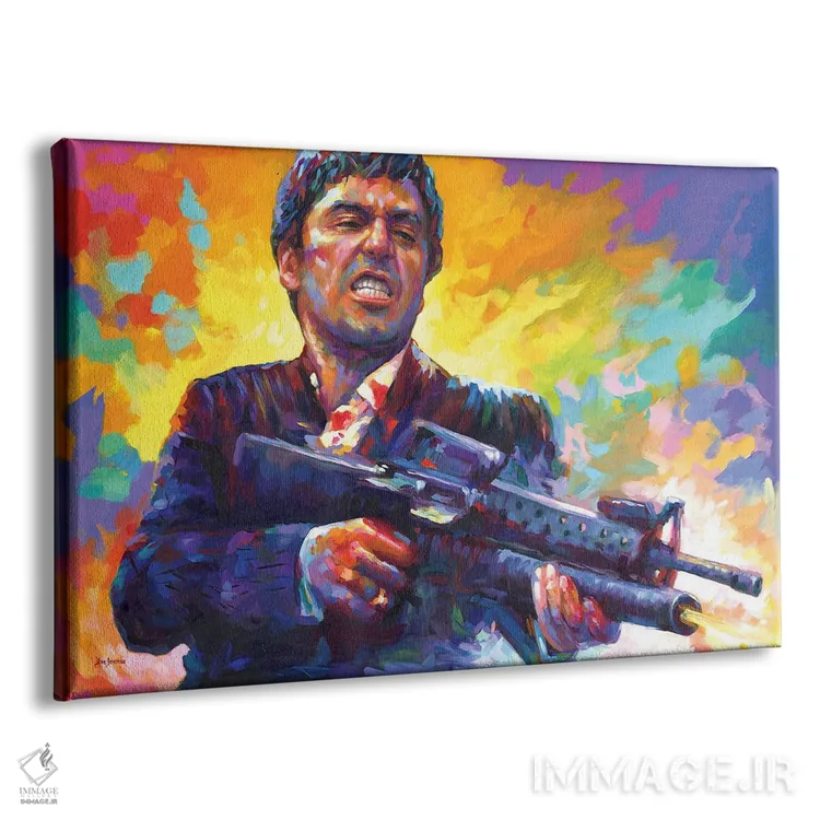 تابلو صورت زخمی (فیلم/کاراکتر) اثر لئون دوونیس - نمای پرسپکتیو محصول