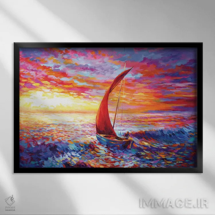 تابلو سفر به قلب ۲ اثر لئون دوونیس - نمای قابدار مشکی