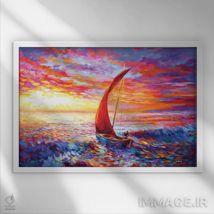 تابلو سفر به قلب ۲ اثر لئون دوونیس - نمای قابدار سفید