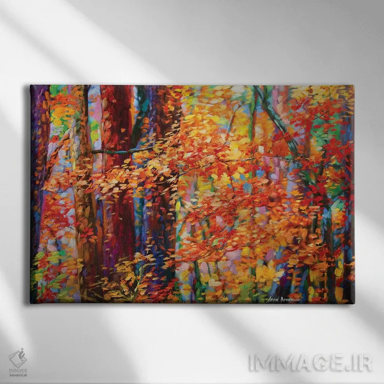 تابلو جنگل دل اثر لئون دوونیس - نمای روبهرو روی دیوار
