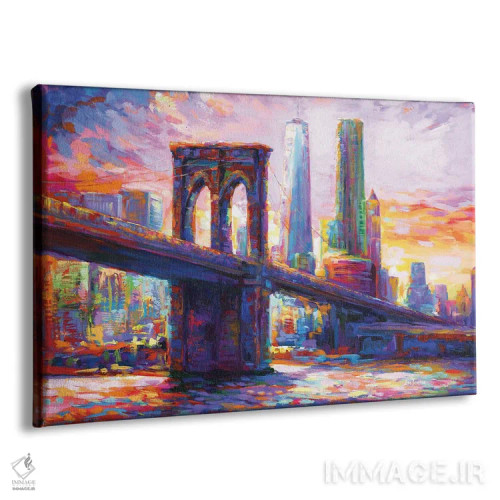 تابلو New York City II,پل بروکلین، نیویورک ۲ اثر لئون دوونیس - نمای پرسپکتیو محصول