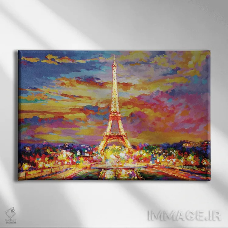 تابلو Paris,برج ایفل، پاریس اثر لئون دوونیس - نمای روبهرو روی دیوار