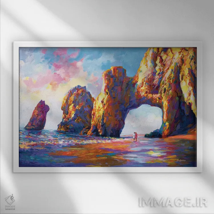 تابلو خاطرات طاق کابو سن لوکاس اثر لئون دوونیس - نمای قابدار سفید