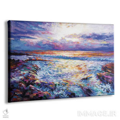 تابلو تأمل در کنار دریا اثر لئون دوونیس - نمای پرسپکتیو محصول