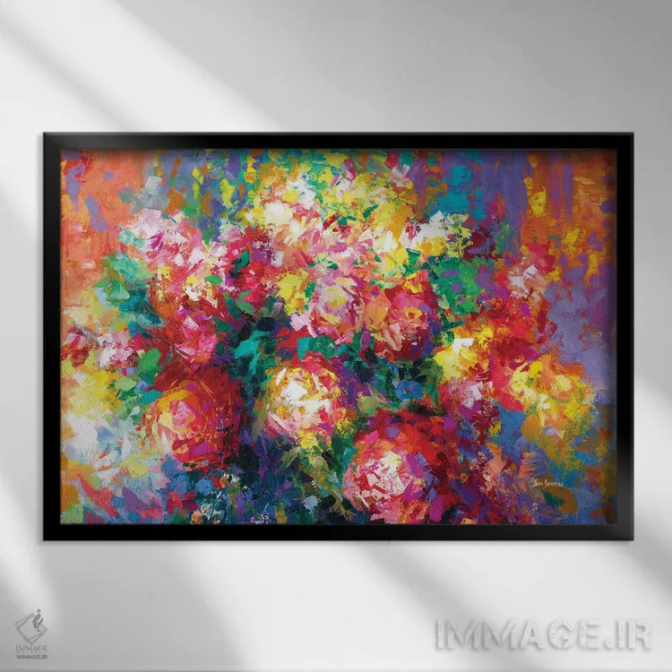 تابلو وعده عشق ۲ اثر لئون دوونیس - نمای قابدار مشکی