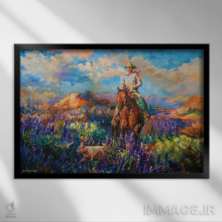 تابلو روح آزاد اثر لئون دوونیس - نمای قابدار مشکی