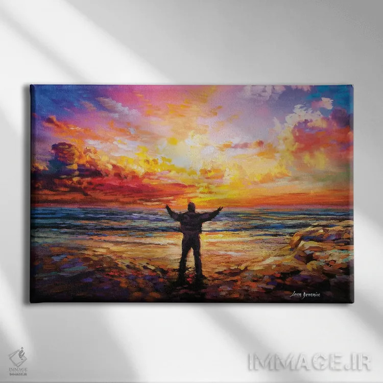 تابلو آزادی (نادرست املایی — آزادی) اثر لئون دوونیس - نمای روبهرو روی دیوار