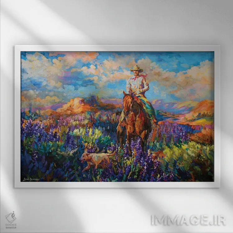 تابلو روح آزاد اثر لئون دوونیس - نمای قابدار سفید