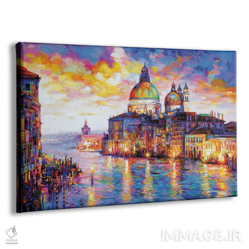 تابلو Venice, Italy,کانال بزرگ و کلیسای سانتا ماریا دلا سالوته، ونیز، ایتالیا اثر لئون دوونیس - نمای پرسپکتیو محصول