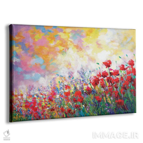 تابلو گلهای وحشی بهاری اثر لئون دوونیس - نمای پرسپکتیو محصول