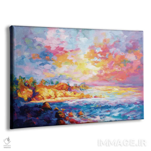 تابلو ساحل کالیفرنیا ۲ اثر لئون دوونیس - نمای پرسپکتیو محصول