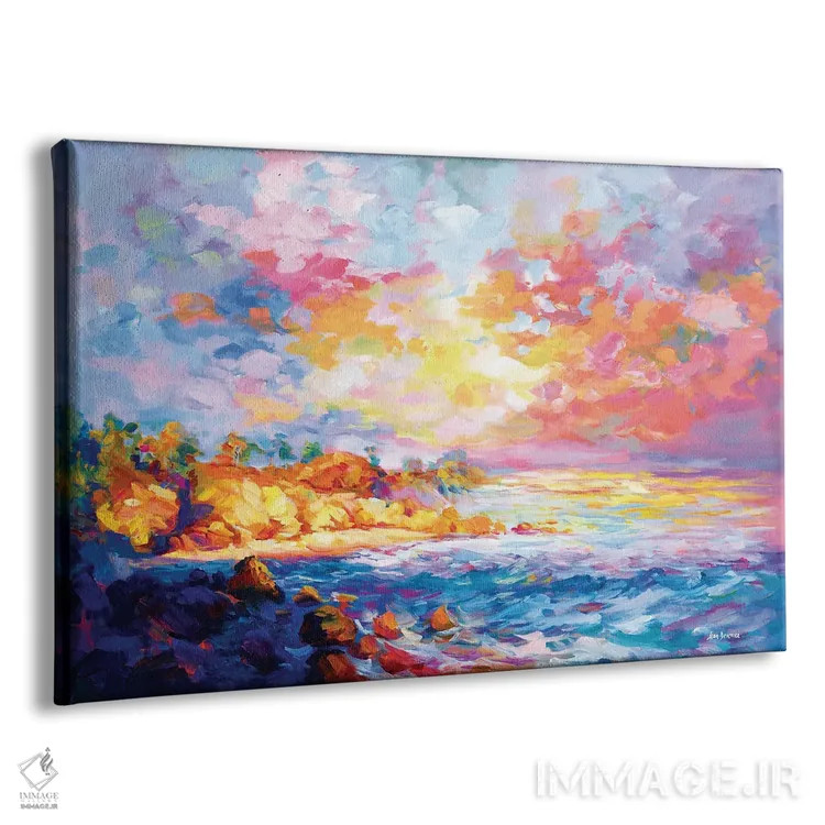 تابلو ساحل کالیفرنیا ۲ اثر لئون دوونیس - نمای پرسپکتیو محصول