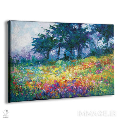 تابلو شکوفایی گلهای وحشی اثر لئون دوونیس - نمای پرسپکتیو محصول