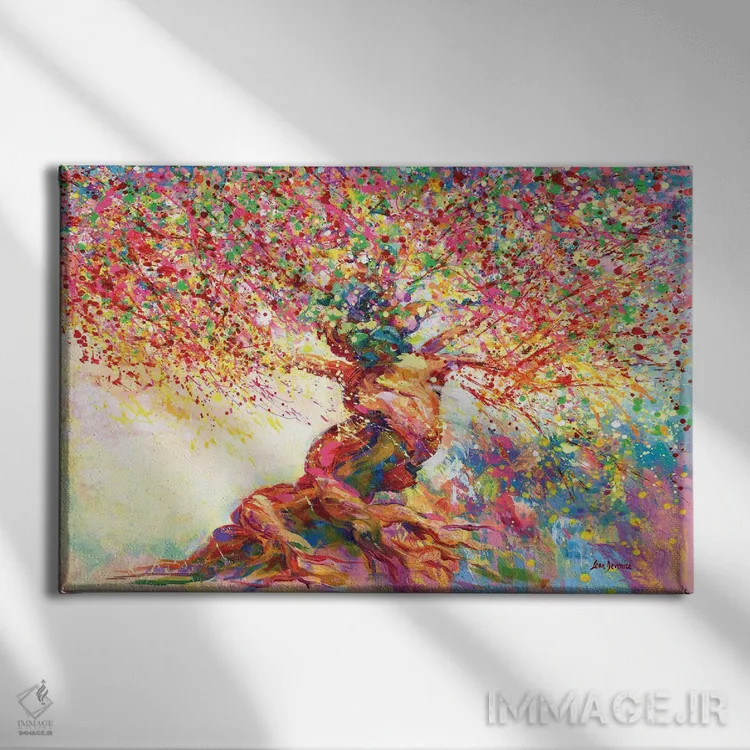 تابلو درخت اشتیاق اثر لئون دوونیس - نمای روبهرو روی دیوار