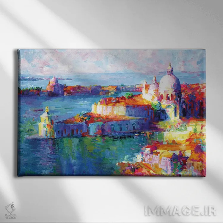 تابلو Italy,ونیز، ایتالیا اثر لئون دوونیس - نمای روبهرو روی دیوار
