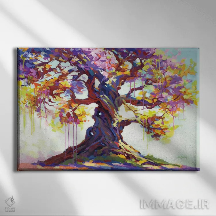 تابلو درخت عشق گداخته اثر لئون دوونیس - نمای روبهرو روی دیوار