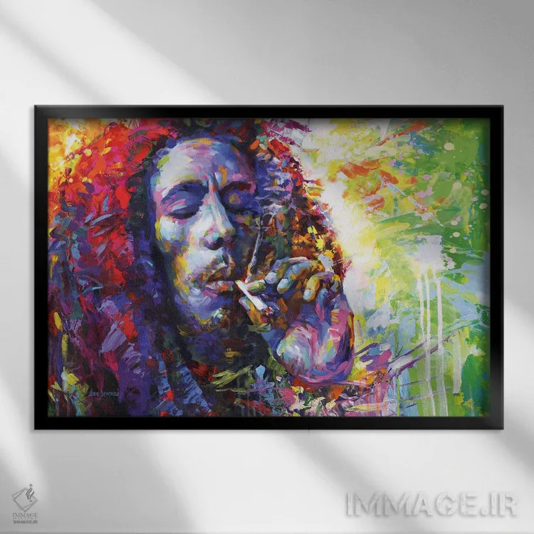 تابلو باب مارلی ۲ اثر لئون دوونیس - نمای قابدار مشکی