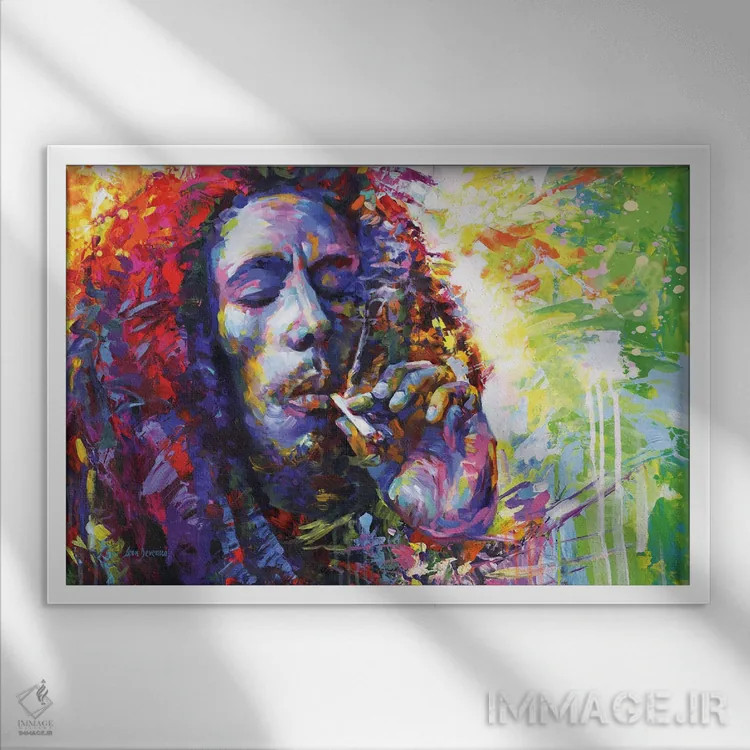 تابلو باب مارلی ۲ اثر لئون دوونیس - نمای قابدار سفید